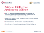International Standards - Artificial Intelligence Applications Institute
