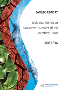 Ecological Condition Assessment: Streams of the