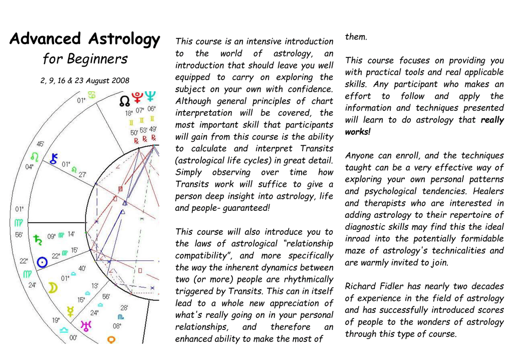 advanced astrology for beginners
