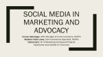 Social Media in Marketing and Advocacy