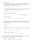 Review Questions for Exam 2