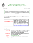 Northeast Texas Chapter - Native Plant Society of Texas