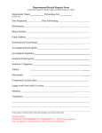 Departmental Recital Request Form Department: Music Performing