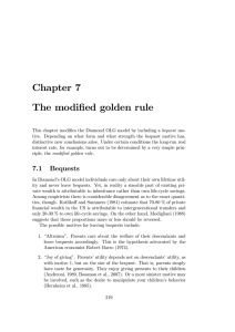 Chapter 7 The modified golden rule