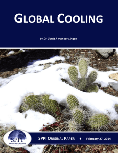 GLOBAL COOLING - scienceandpublicpolicy.org