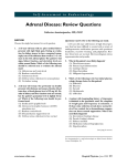 Adrenal Disease: Review Questions