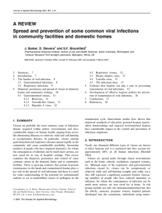 A REVIEW Spread and prevention of some common viral infections