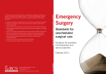 Emergency Surgery - Royal College of Surgeons