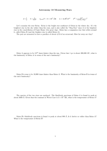Astronomy 10 Measuring Stars