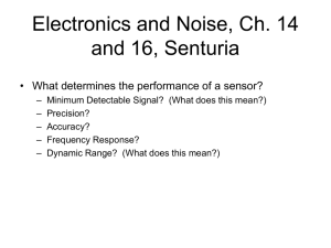 Electronics and Noise