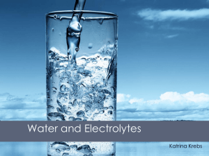 Water and Electrolytes