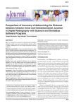 Comparison of Accuracy of determining the Distance between