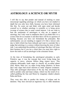 astrology - a science or myth