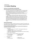 3.3 Active Reading
