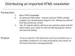 To use an external html document such as a