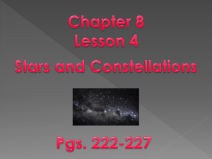 Chapter 8 Lesson 4 Stars and Constellations