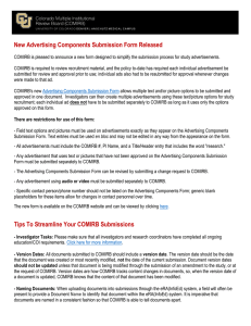 New Advertising Components Submission Form Released Tips To