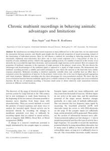 Chronic multiunit recordings in behaving animals: advantages and