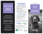 It`s easIly spread. Has your dog BeeN VaCCINated? KNow tHe rIsK