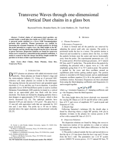 Transverse Waves through one-dimensional Vertical Dust chains in