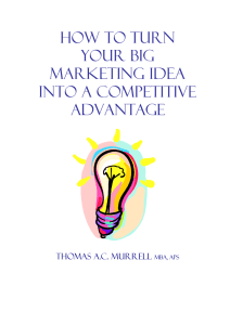 Turn Your Big Marketing Idea Into a Competitive Advantage