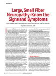 Large, Small Fiber Neuropathy: Know the Signs and Symptoms
