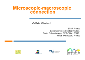 Microscopic-macroscopic connection - ETSF Palaiseau