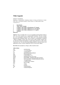 Ylide Ligands - DIGITAL.CSIC, el repositorio institucional