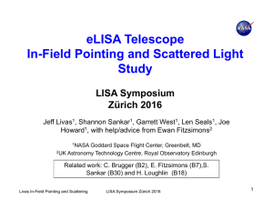 in-field pointing and stray light LISA Symp_final2.pptx