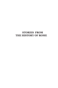 stories from the history of rome