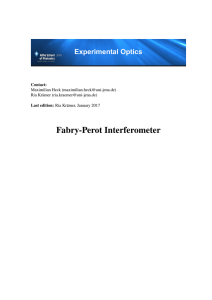 Fabry-Perot Interferometer