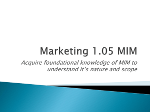 Acquire foundational knowledge of marketing