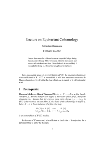 Equivariant cohomology - Imperial College London