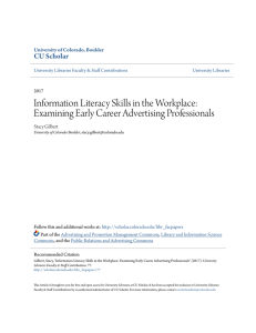 Information Literacy Skills in the Workplace: Examining