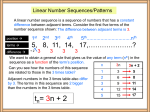Linear Sequences