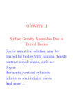 GRAVITY II Surface Gravity Anomalies Due to Buried Bodies Simple