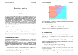 Discriminant functions