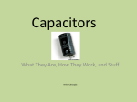 Capacitors - MyWeb at WIT