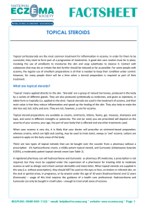 Factsheet - Topical Steroids