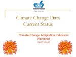 Climate Change Data: Current Status