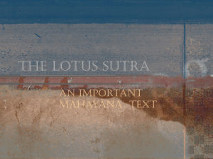 The Lotus Sutra - The Ecclesbourne School Online