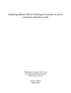 Exploring indirect effects of biological invasions on native ecosystems