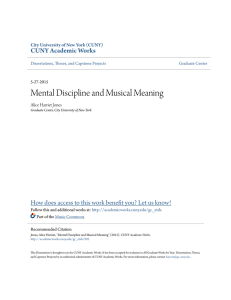 Mental Discipline and Musical Meaning
