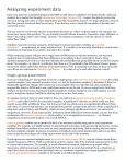 Analyzing experiment data - Faculty Innovation Center