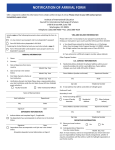 notification of arrival form