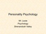 Personality Psychology