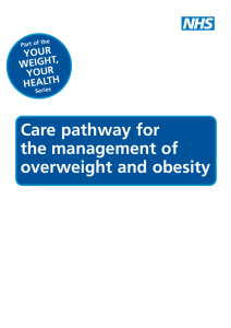 Care pathway for the management of overweight and obesity