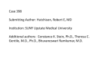 Case 398 Submitting Author: Hutchison, Robert E, MD Institution