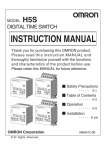 H5S Digital Time Switch Instruction Sheet