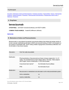 bevacizumab - Cancer Care Ontario